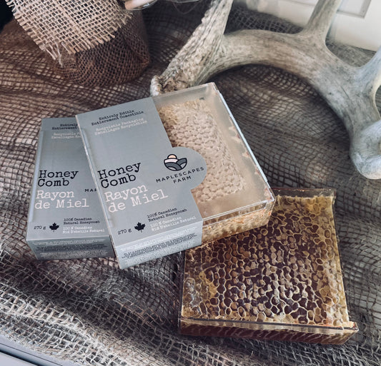 Pure Raw Honey Comb - Maplescapes Farm Odessa