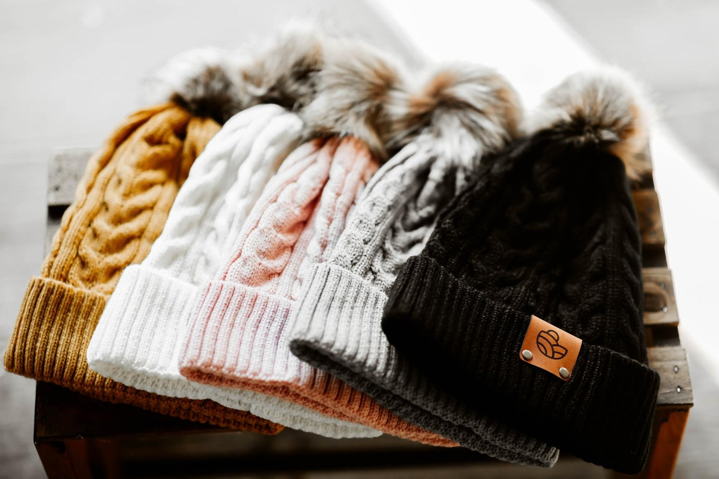 Leather Patch Toque - Maplescapes Farm Odessa