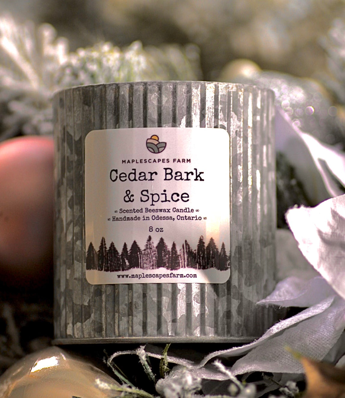 Rustic Beeswax Candle - Maplescapes Farm Odessa