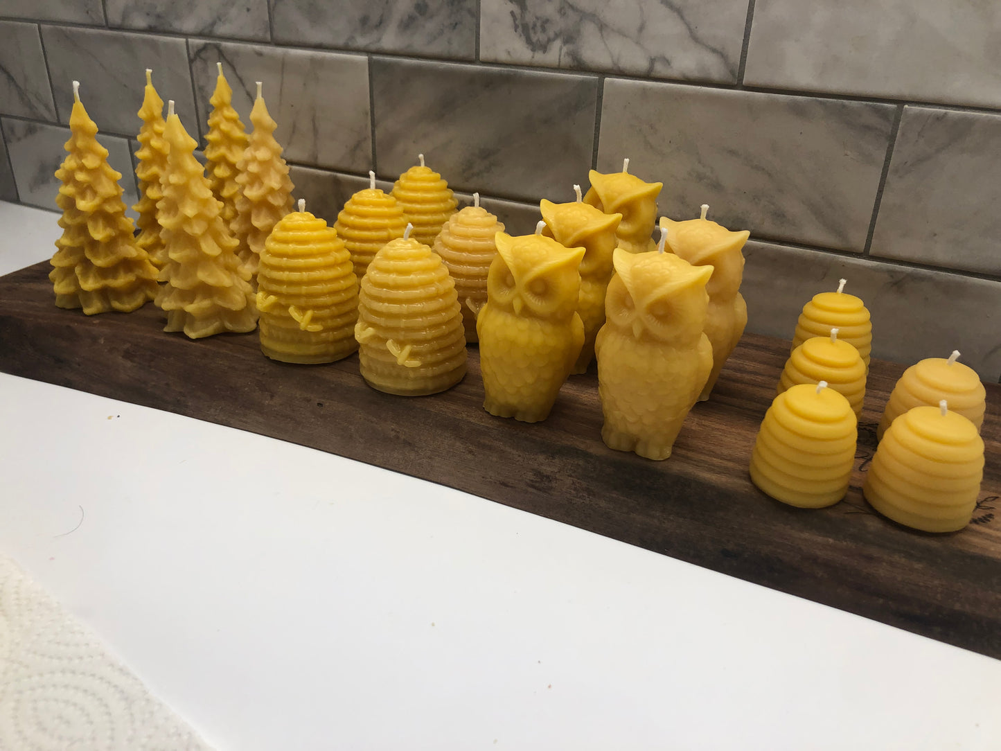Pure Beeswax Candles - Maplescapes Farm Odessa