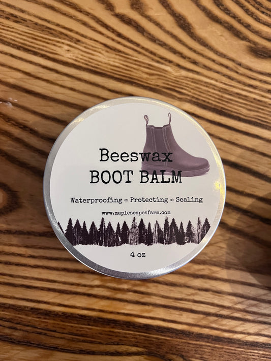 Beeswax Boot Balm - Maplescapes Farm Odessa